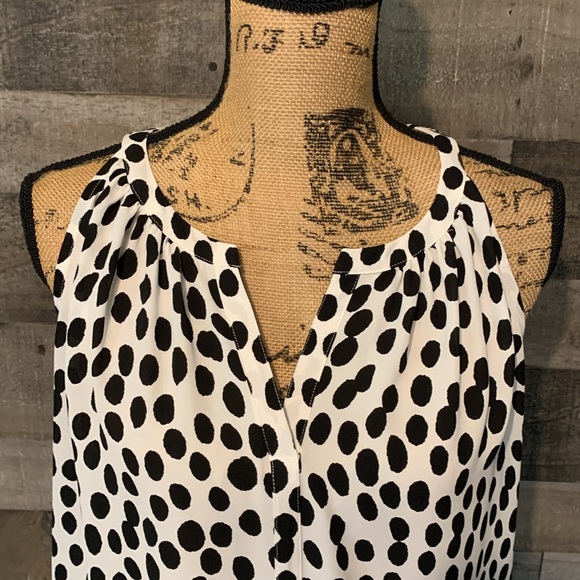 Ann Taylor Loft Flowy Polka Dot Top - Picture 14 of 16